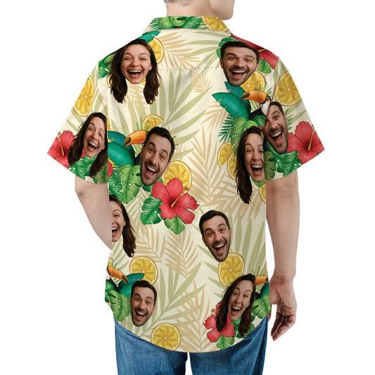 Toucan & Hibiscus Hawaiian Shirt