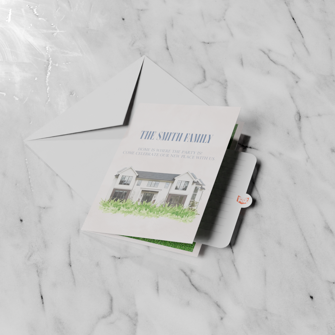 Personalized Housewarming Pop-Up Card with Custom Home Photo