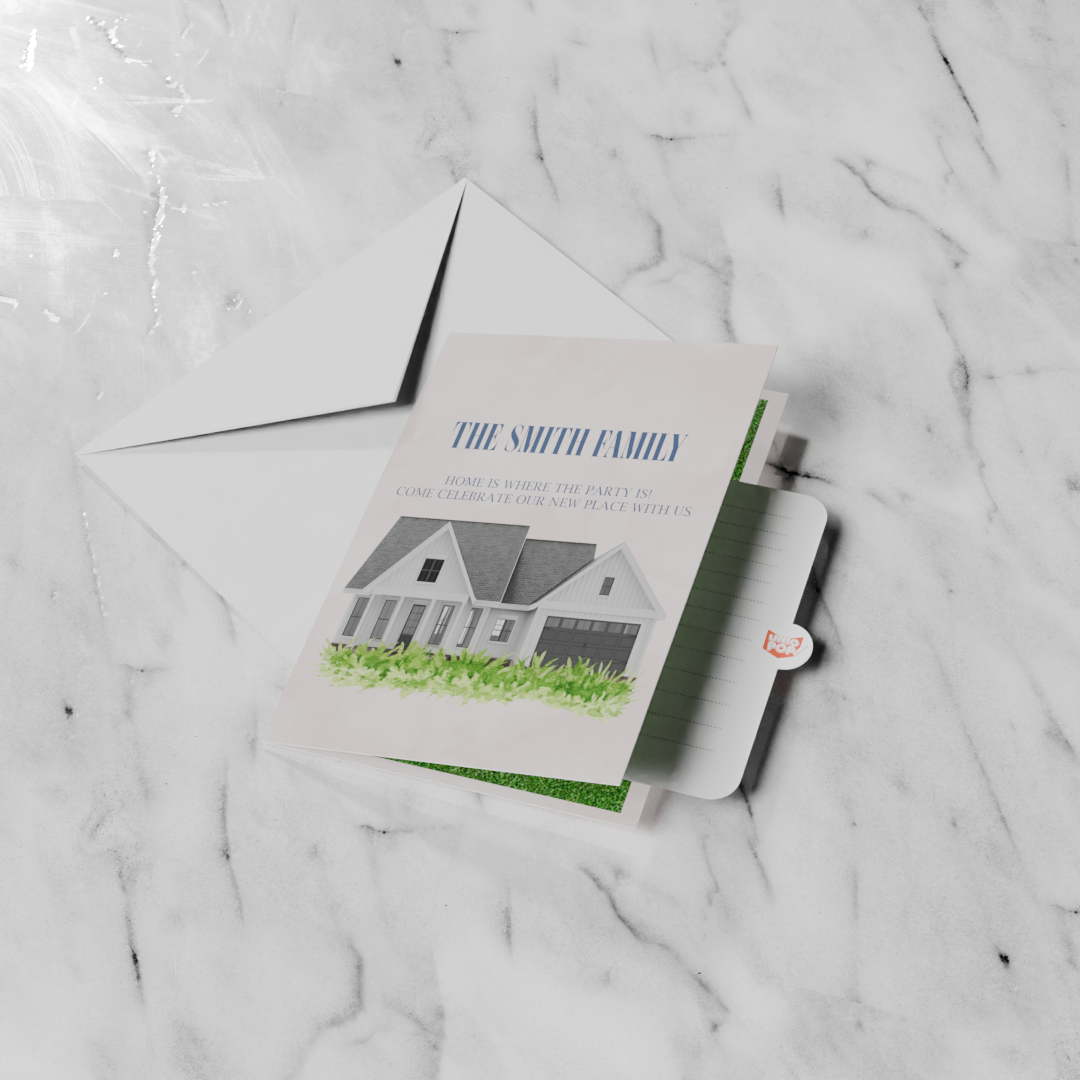 Personalized Housewarming Gift - Custom Home 3D Pop-Up Card