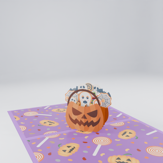 Pumpkin Castle Halloween 3D Pop-Up Card – Scarecrow & Spooky Surprise