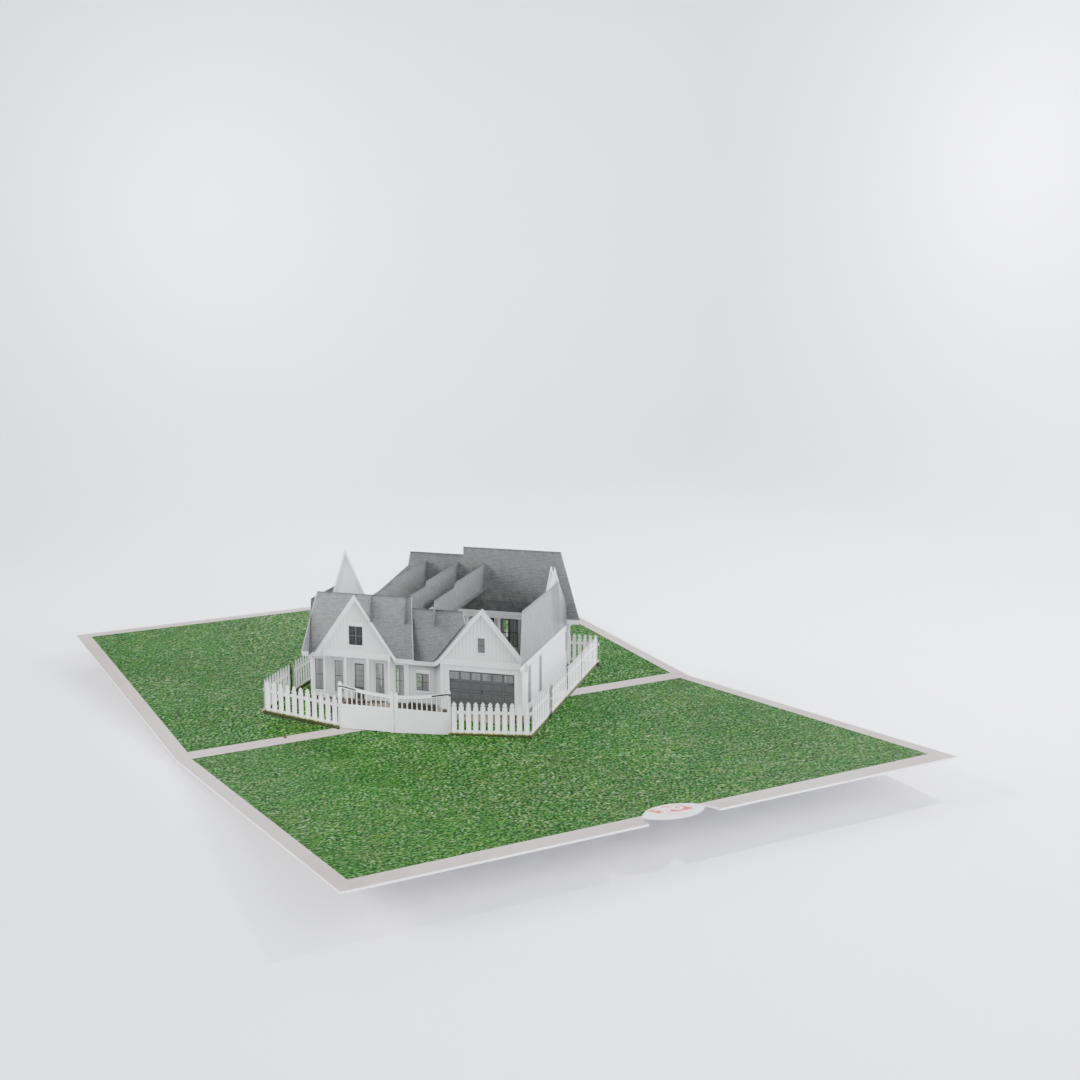 Personalized Housewarming Gift - Custom Home 3D Pop-Up Card