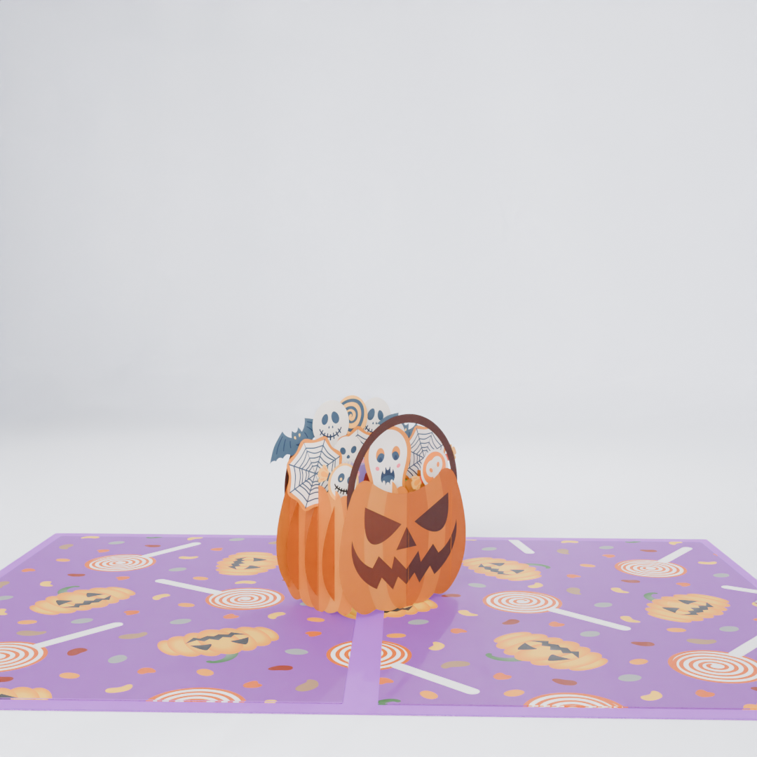 Pumpkin Castle Halloween 3D Pop-Up Card – Scarecrow & Spooky Surprise