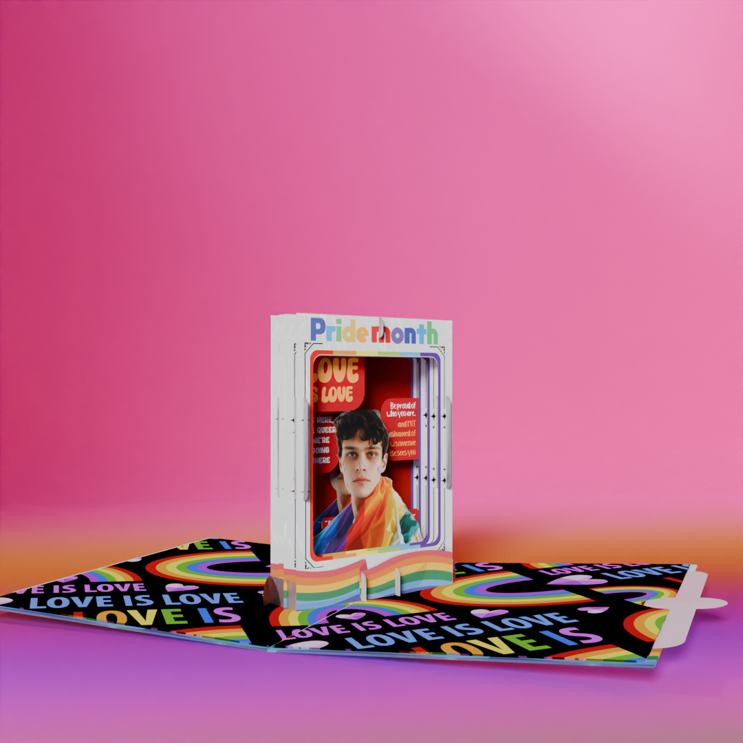 Pride Month Pop-Up Card Personalized LGBTQ+ Gift