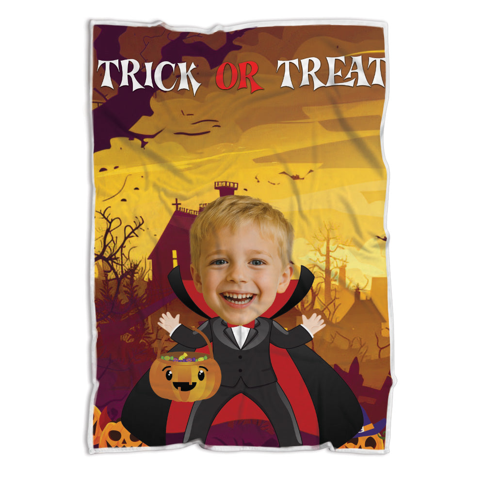 Custom Face & Outfit Halloween Blanket