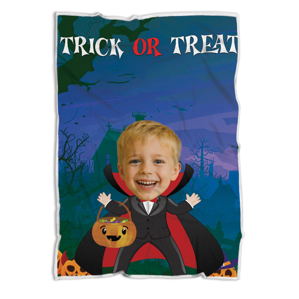 Custom Face & Outfit Halloween Blanket