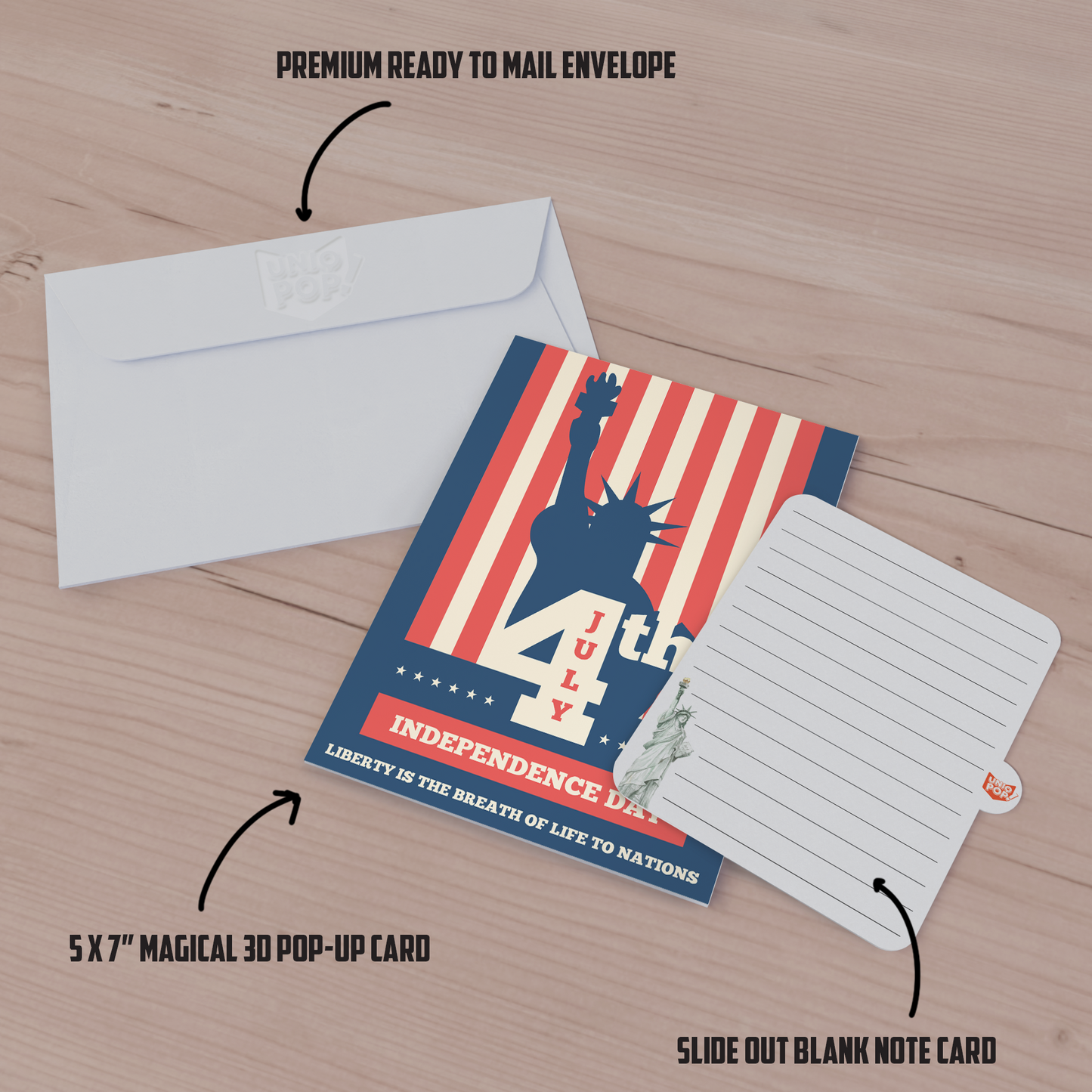 Statue of Liberty Independence Day Card