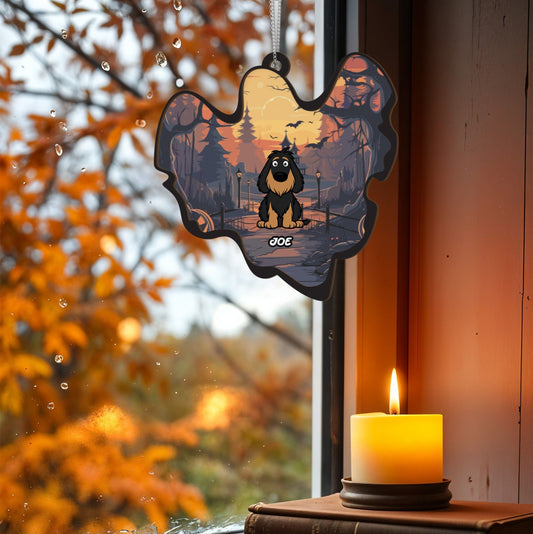 Personalized Pet Halloween Suncatcher