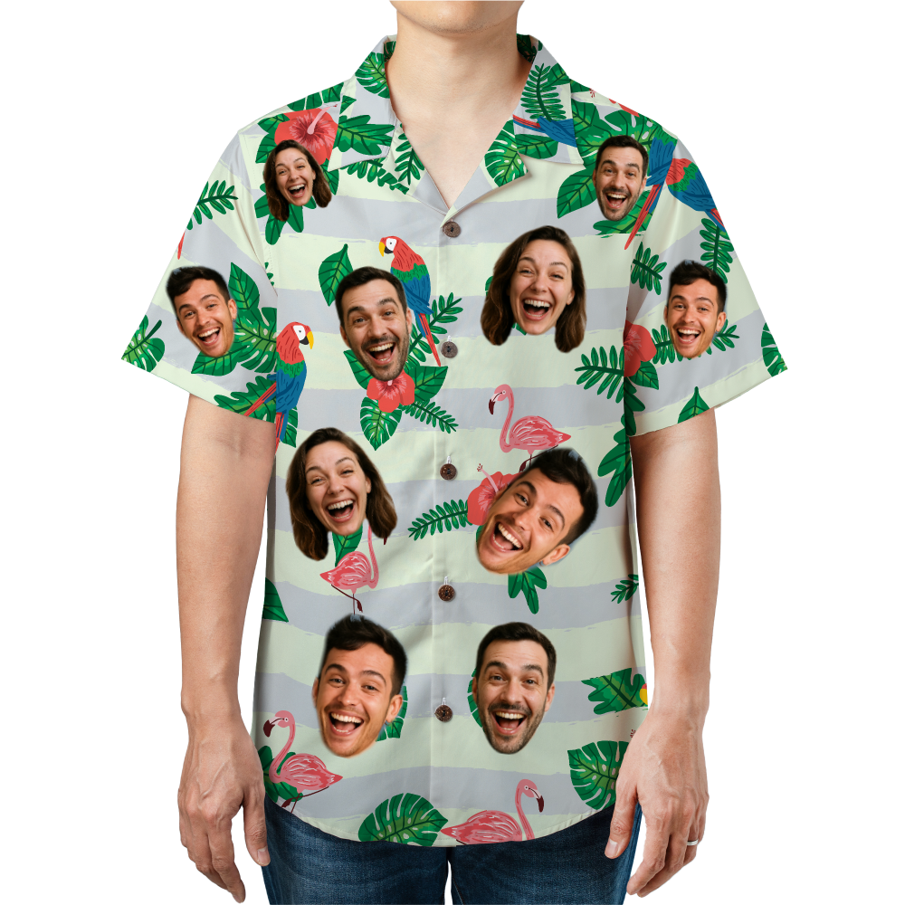 Parrot & Flamingo Hawaiian Shirt
