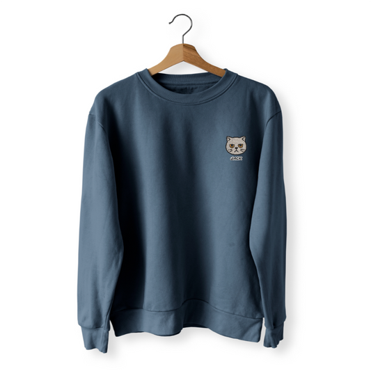 Custom Embroidered Cat Sweatshirt - Personalized Name & Cat Design