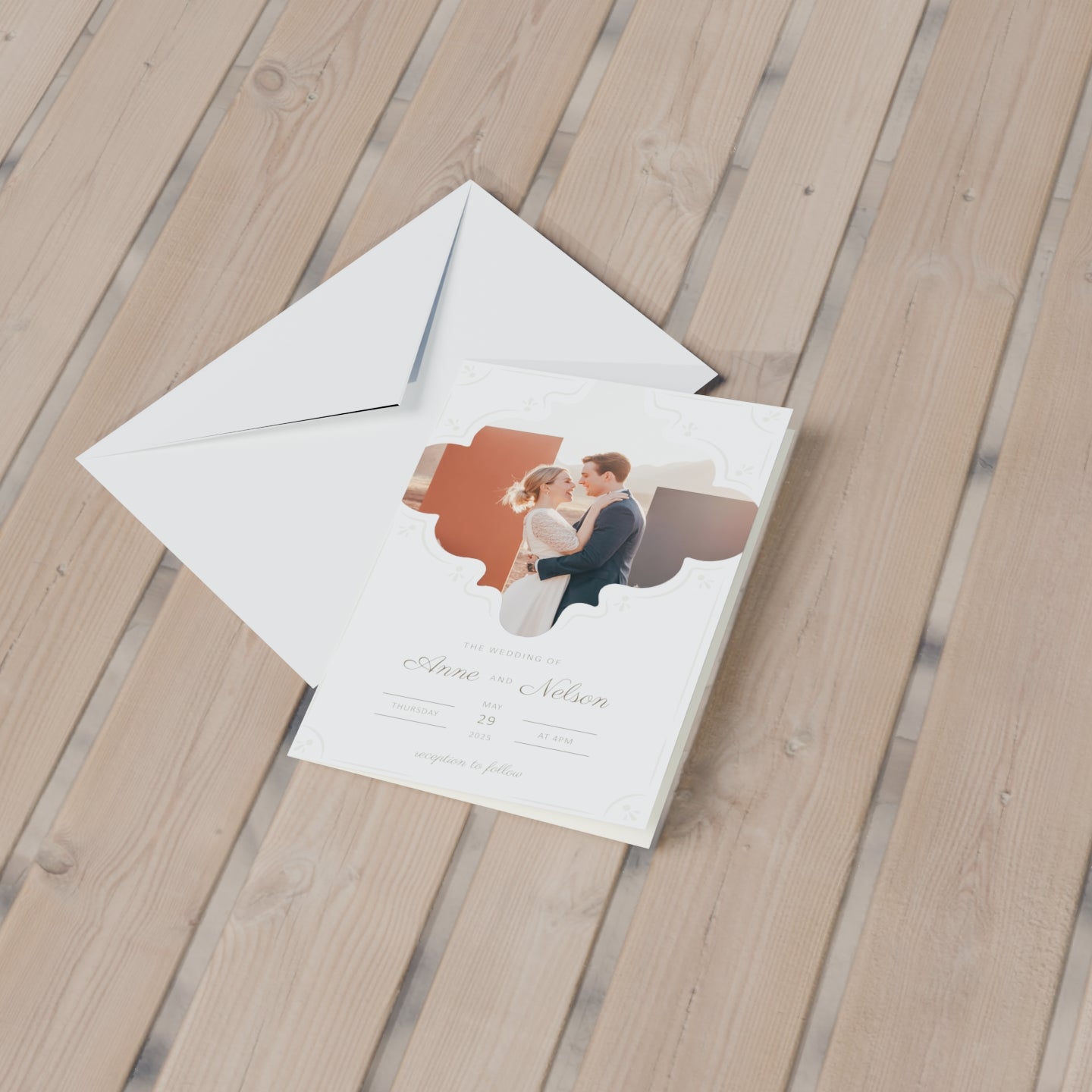 Personalized Wedding Pop-Up Card - Invitation Wedding Card