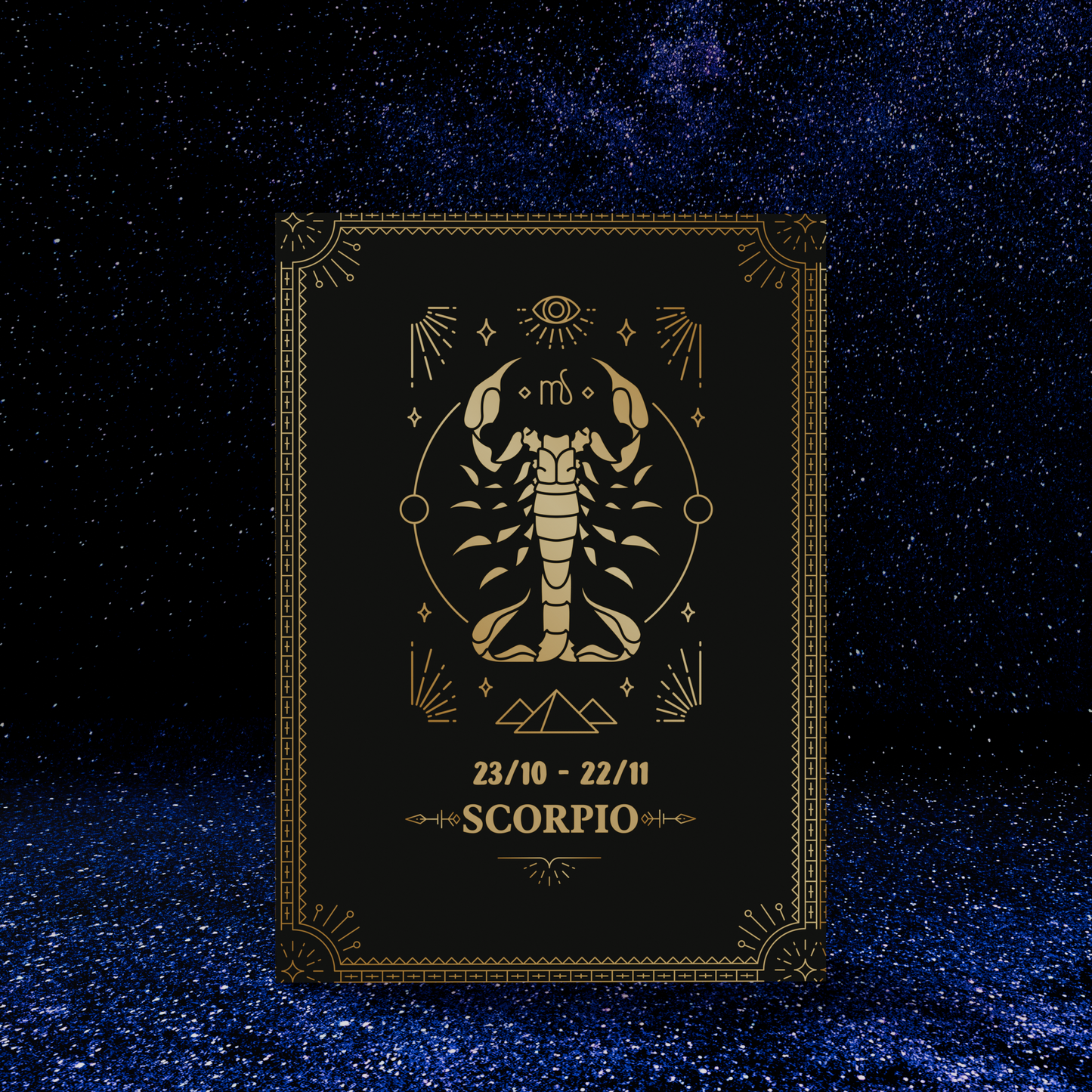 Custom Photo Zodiac Pop-Up Card - Personalized 3D Astrology Birthday Card