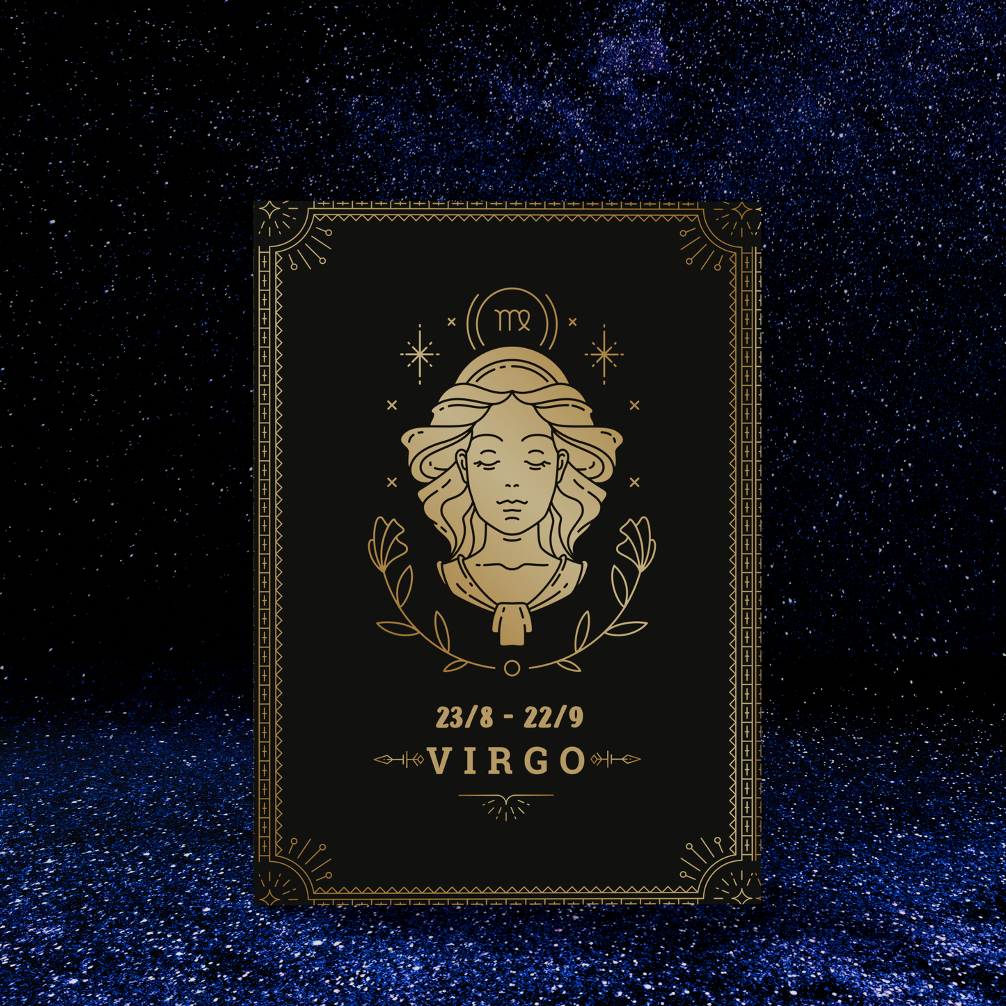 Custom Photo Zodiac Pop-Up Card - Personalized 3D Astrology Birthday Card
