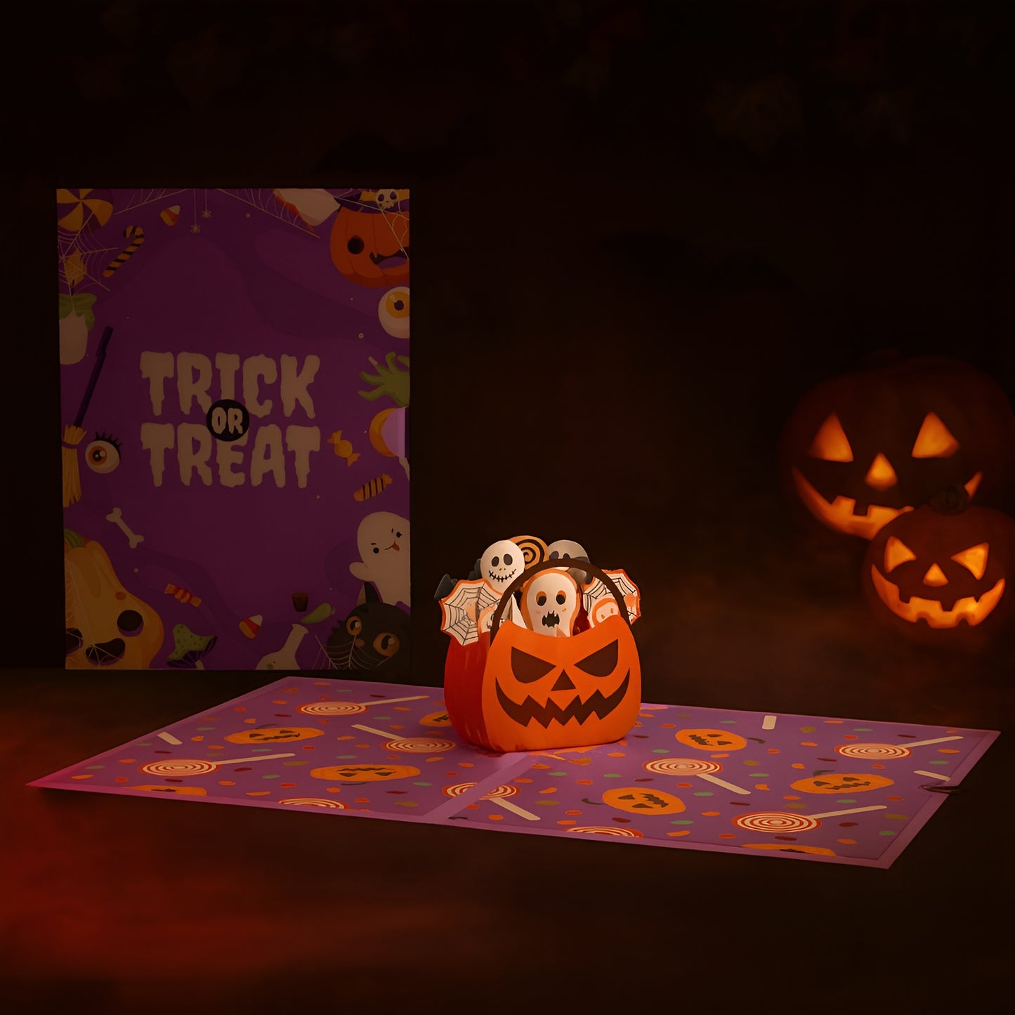 Pumpkin Castle Halloween 3D Pop-Up Card – Scarecrow & Spooky Surprise