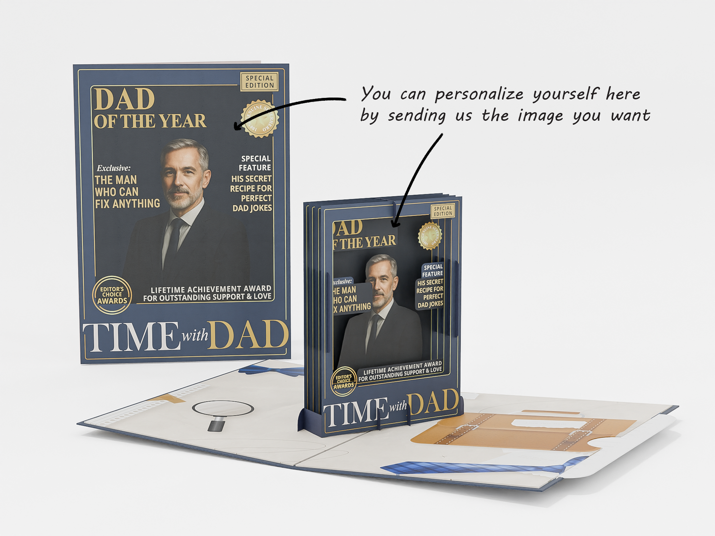 Pop-Up Birthday Card – TIME Magazine Style