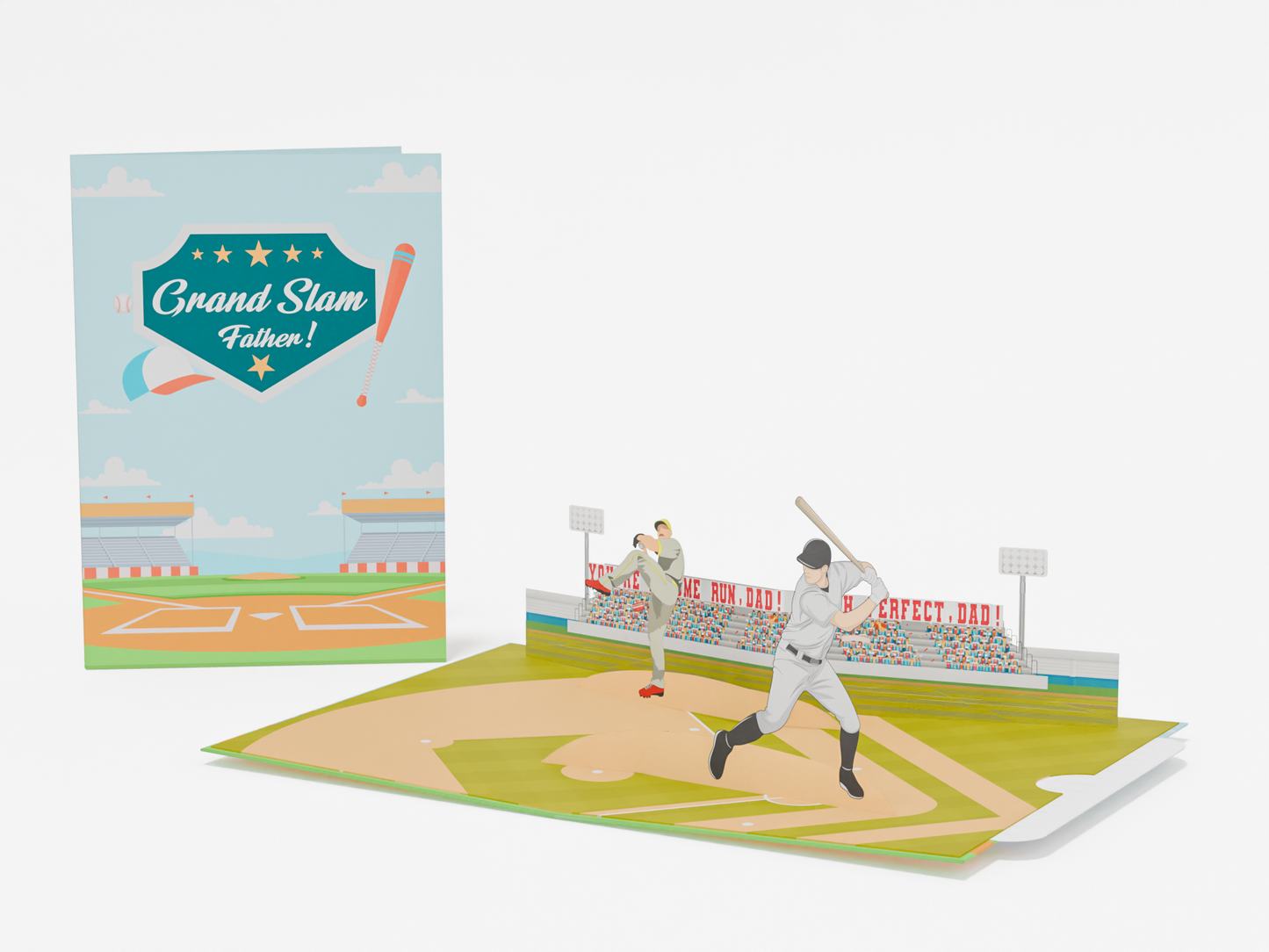 Baseball Birthday Pop-Up Card – Custom Team Jersey Option