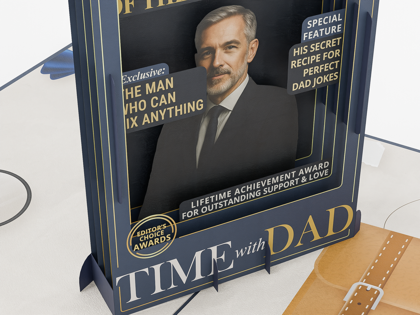 Pop-Up Birthday Card – TIME Magazine Style