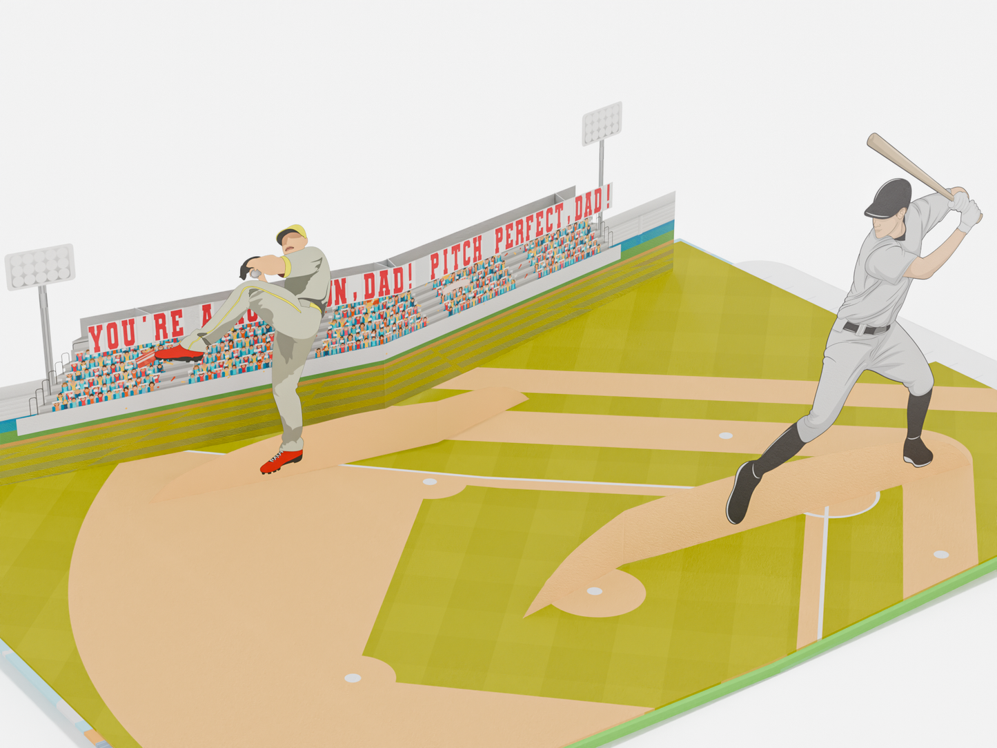 Baseball Birthday Pop-Up Card – Custom Team Jersey Option