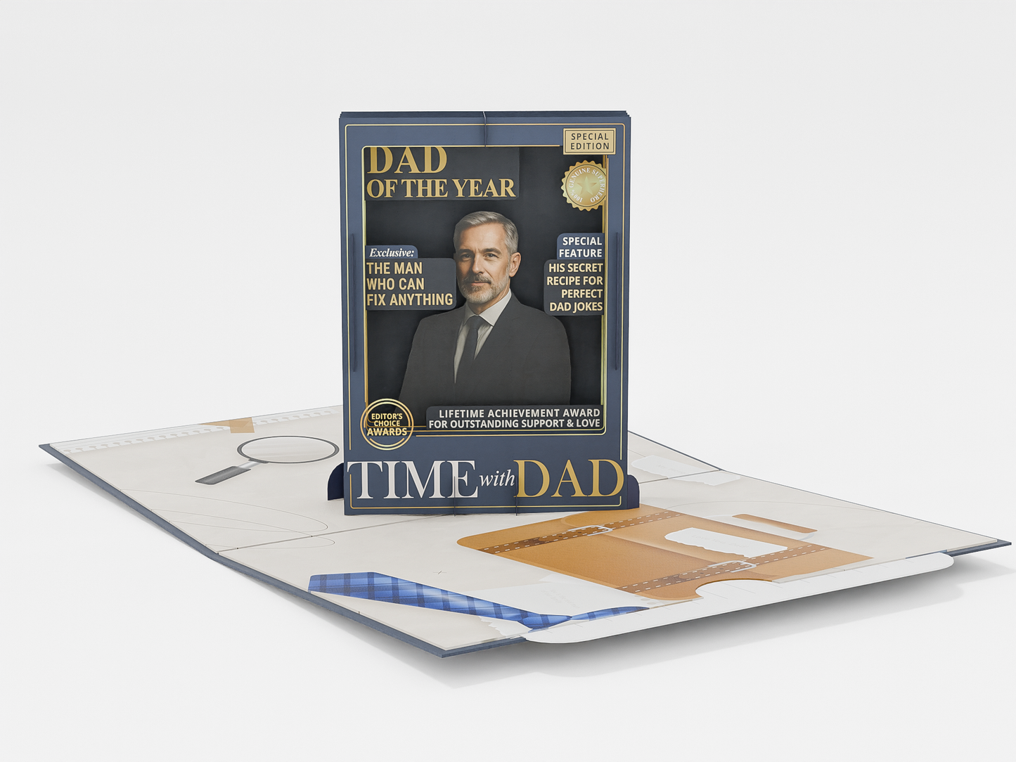Pop-Up Birthday Card – TIME Magazine Style