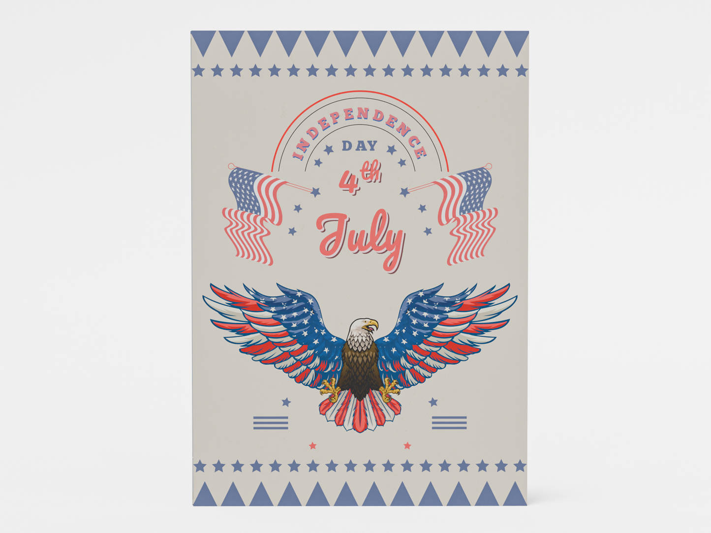 American Eagle Independence Day Card