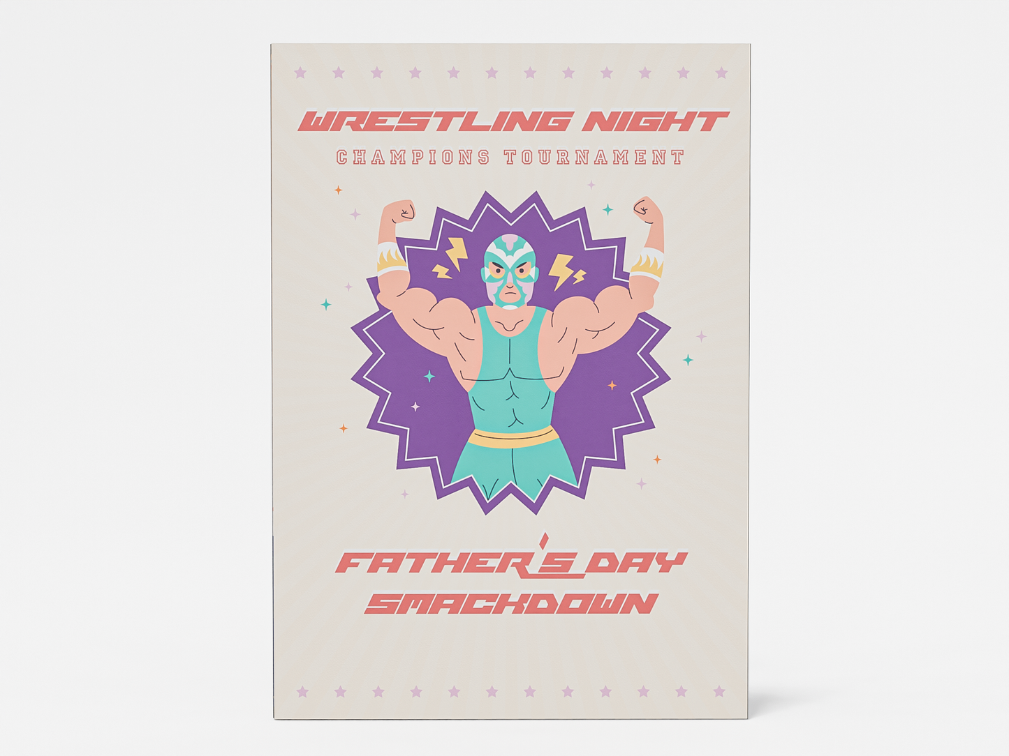Wrestling Birthday Pop-Up Card