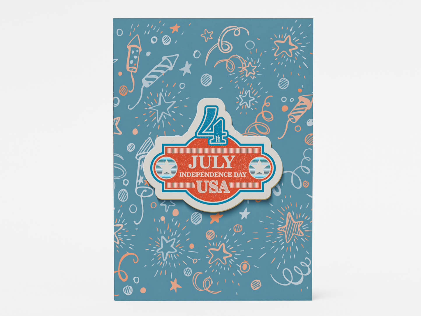 Independence Day Patriotic with Capitol and Uncle Sam