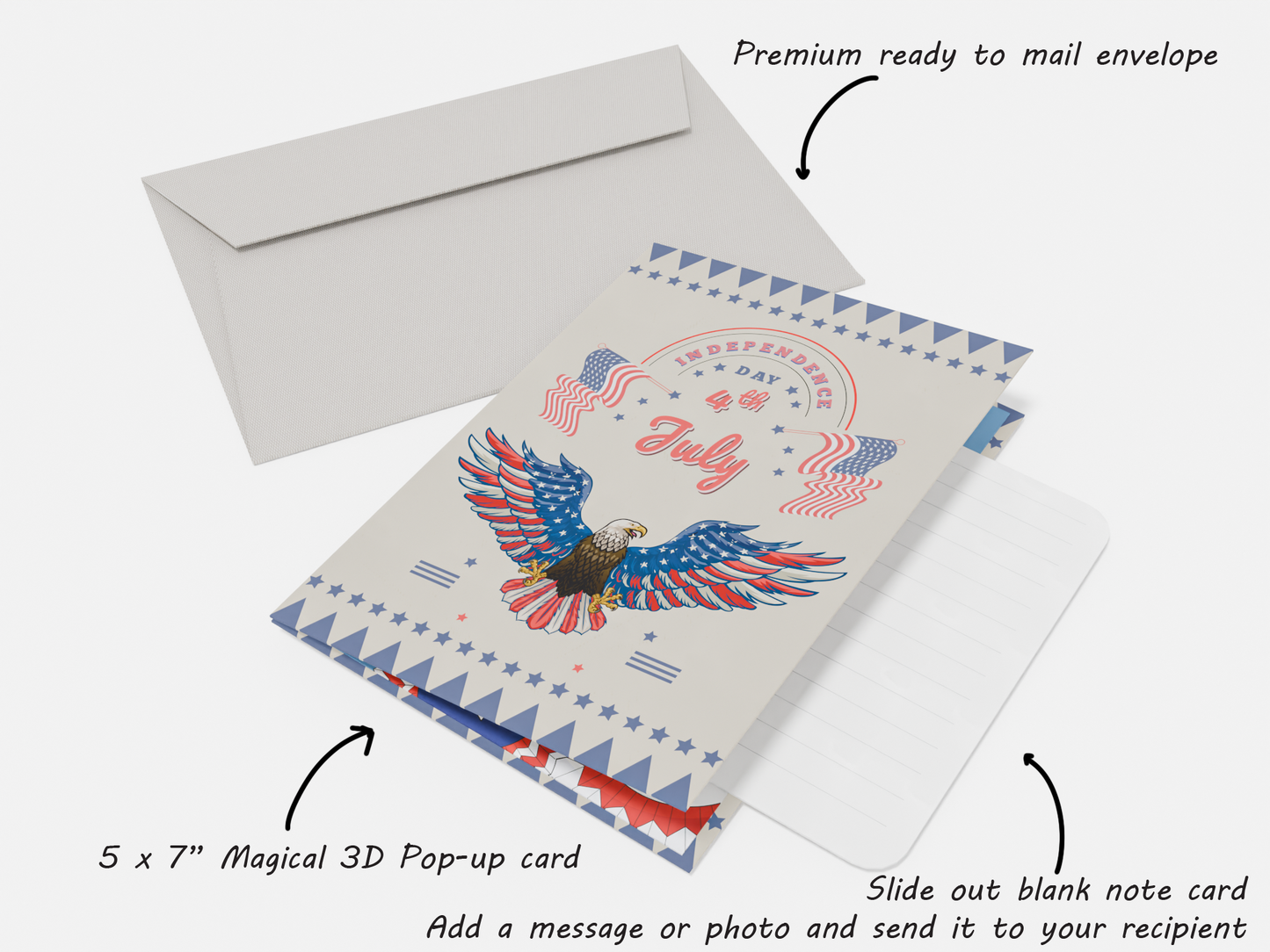 American Eagle Independence Day Card