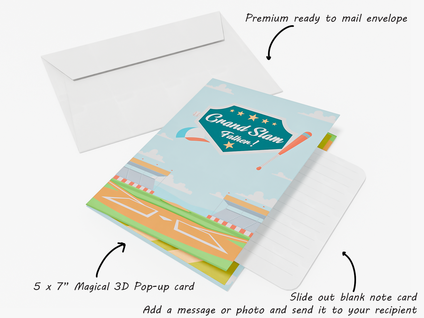 Baseball Birthday Pop-Up Card – Custom Team Jersey Option
