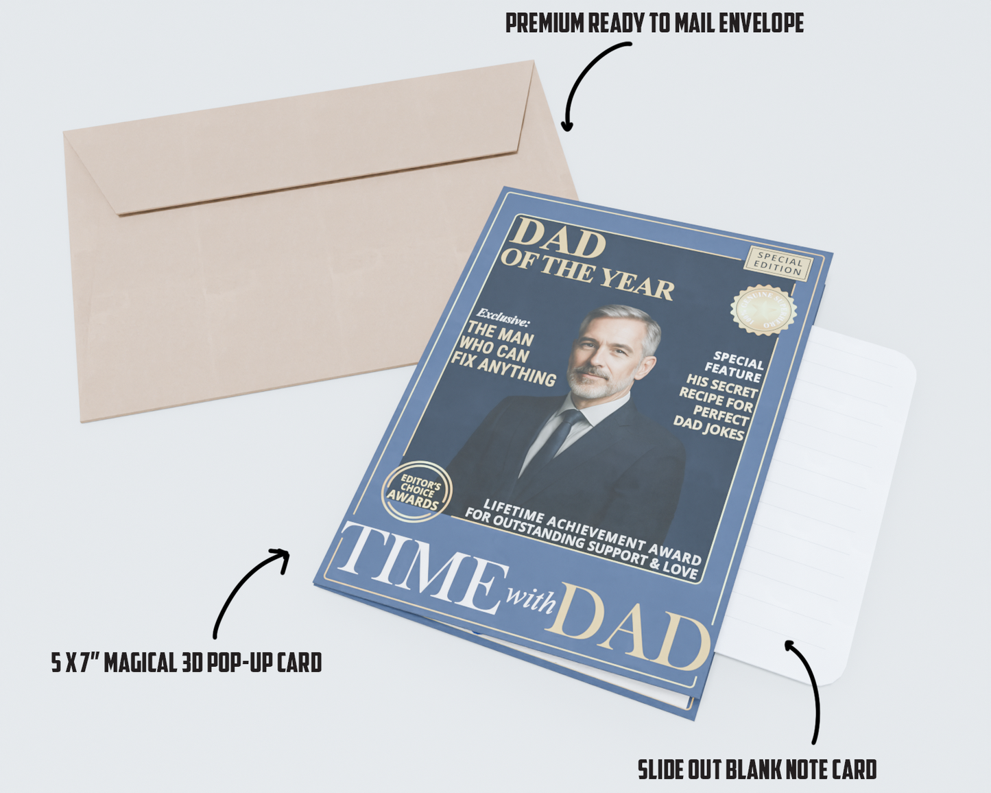 Pop-Up Birthday Card – TIME Magazine Style