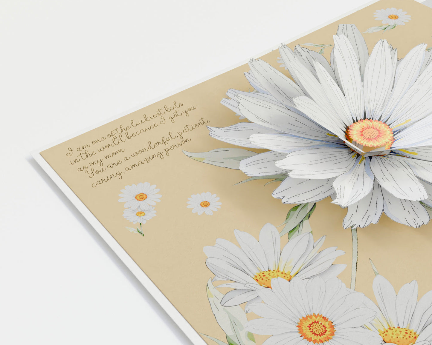 Daisy Flower Bloom Pop-Up Card