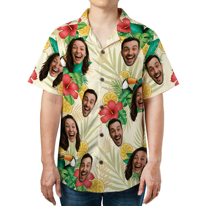 Toucan & Hibiscus Hawaiian Shirt