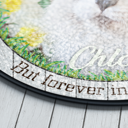 Personalized Pet Memorial Ornament - Custom Photo Circle Ornament