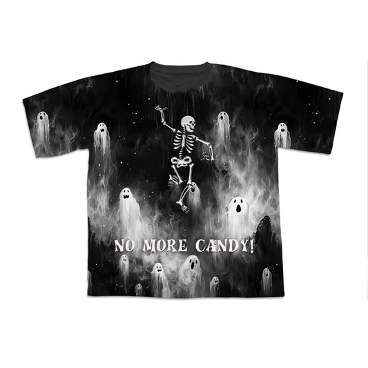 No More Candy Skeleton Halloween T-Shirt