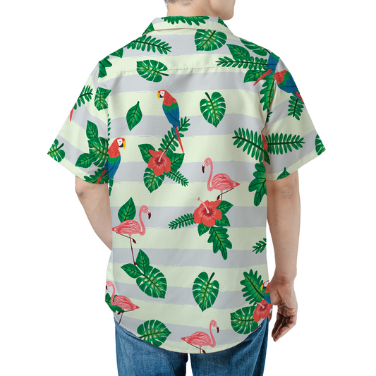 Parrot & Flamingo Hawaiian Shirt