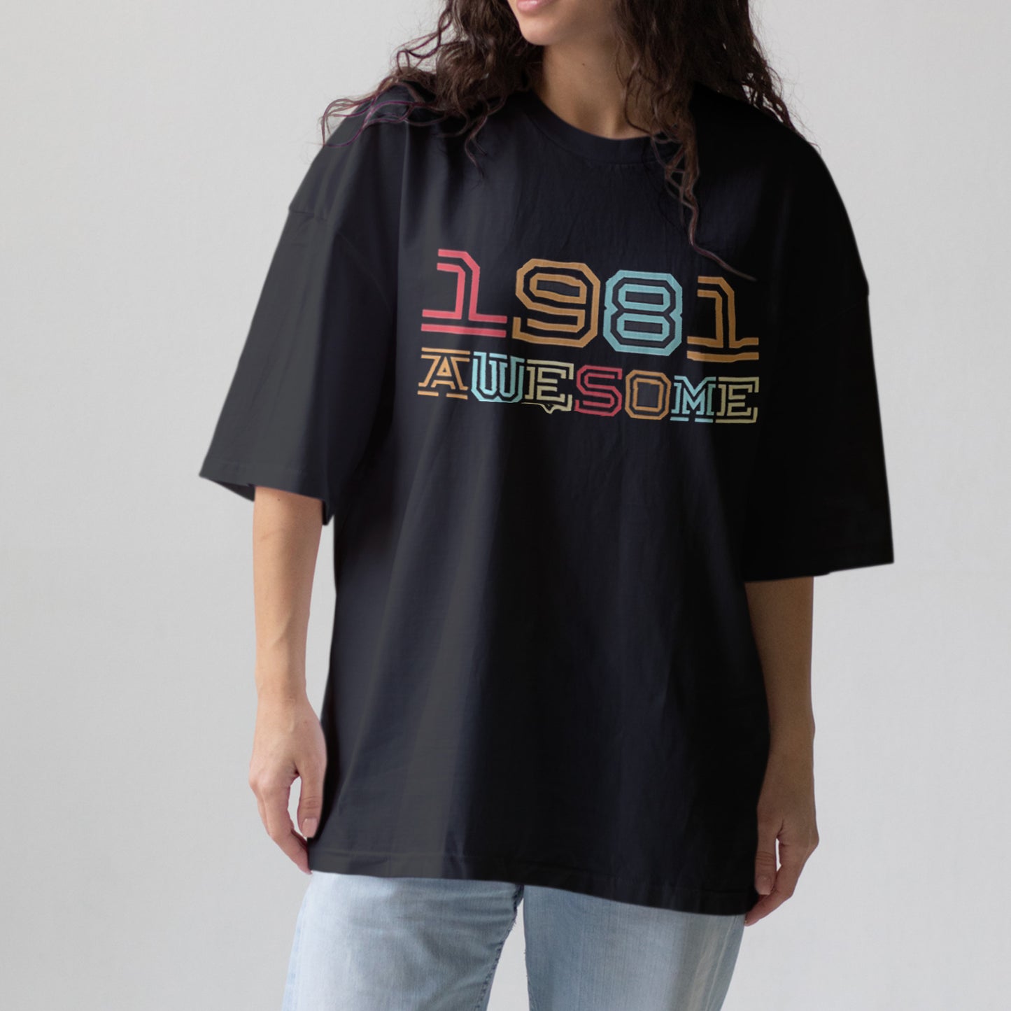 Custom Year & Text Retro T-Shirt - Personalized Vintage Style Birthday Shirt