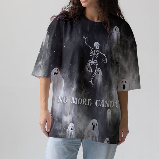 No More Candy Skeleton Halloween T-Shirt