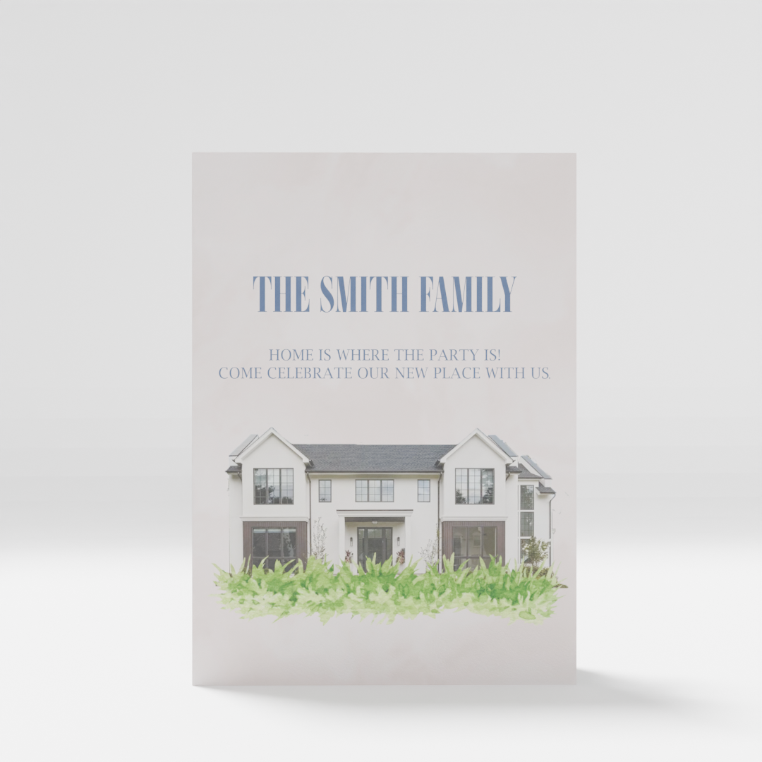 Personalized Housewarming Pop-Up Card with Custom Home Photo