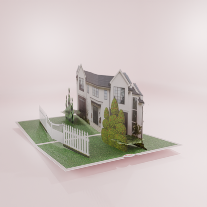 Personalized Housewarming Pop-Up Card with Custom Home Photo