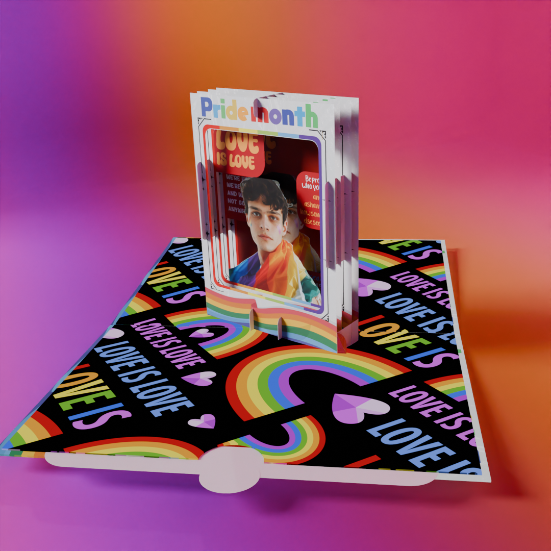 Pride Month Pop-Up Card Personalized LGBTQ+ Gift