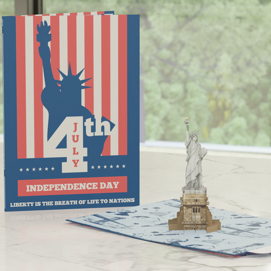 Statue of Liberty Independence Day Card