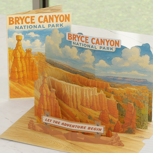Bryce Canyon National Park 3D Pop-Up Card – Scenic Nature Landscape Greeting Card