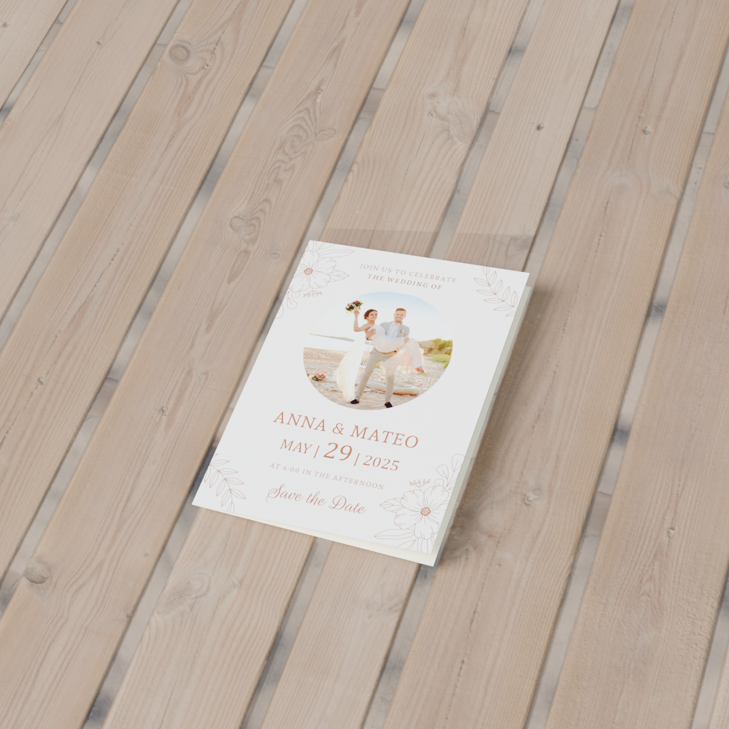 Personalized 3D Wedding Invitation Card