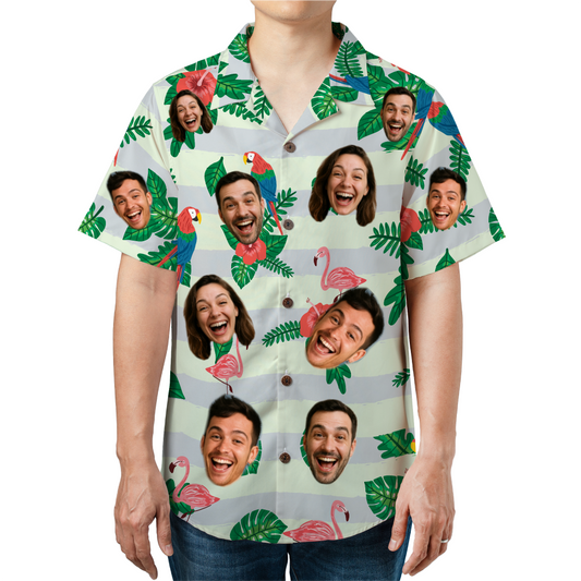 Parrot & Flamingo Hawaiian Shirt