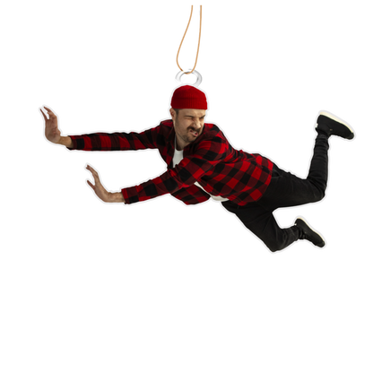 Custom Funny Photo Car Ornament - Personalized Face Hanging Decoration