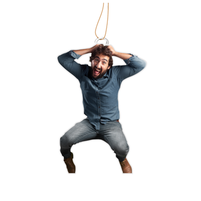 Custom Funny Photo Car Ornament - Personalized Face Hanging Decoration