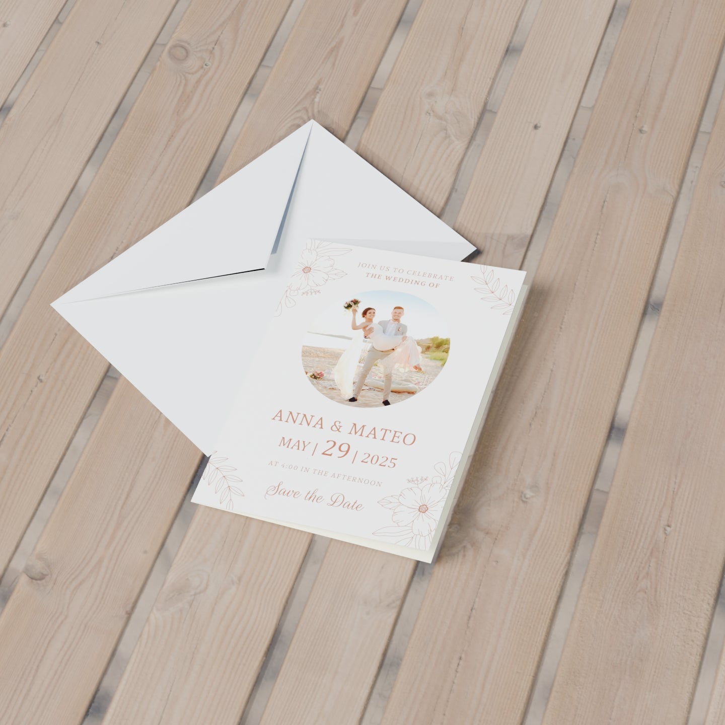 Personalized 3D Wedding Invitation Card