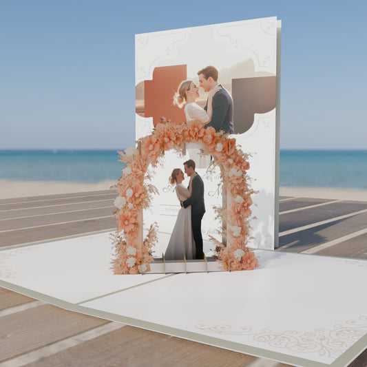Personalized Wedding Pop-Up Card - Invitation Wedding Card