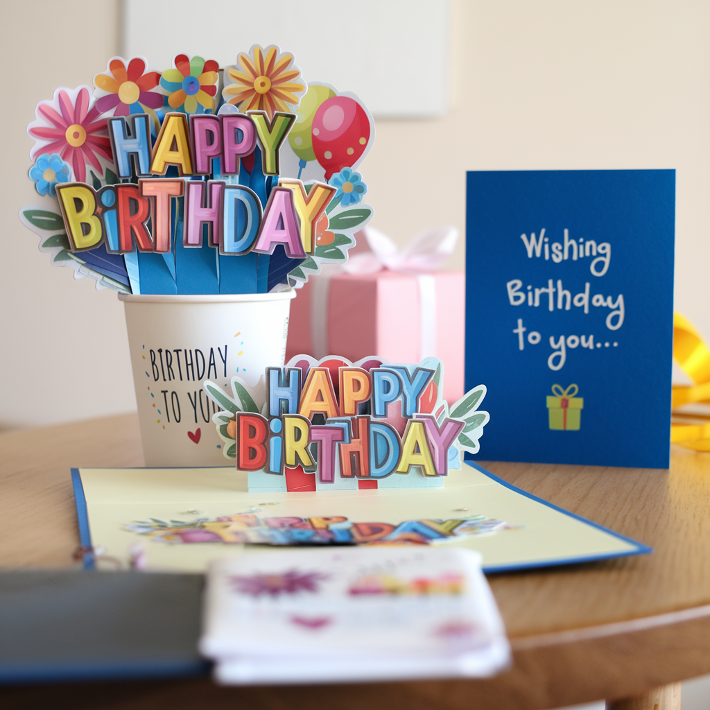 Wishing You a Happy Birthday Music and Lights Pop-Up Card 5