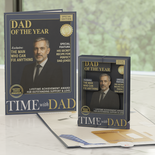 Pop-Up Birthday Card – TIME Magazine Style