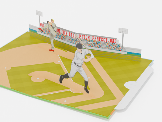 Baseball Birthday Pop-Up Card – Custom Team Jersey Option