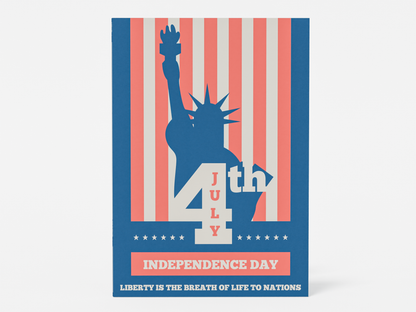 Statue of Liberty Independence Day Card